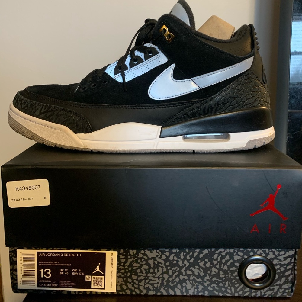 air jordan retro 3 black cement.  Size 13. Used